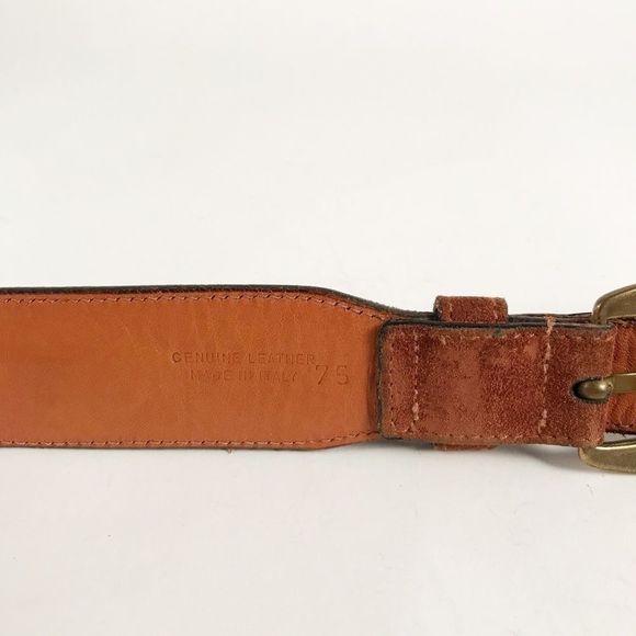 Vintage Brown Belt with Multicolor Embroidery